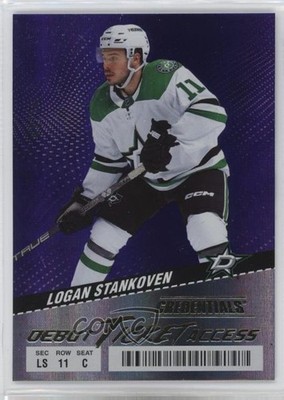 2024-25 Credentials Debut Ticket Access Purple /10 Logan Stankoven Rookie RC 2d8
