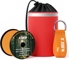 XBEN Arborist Throw Line Kit 150Ft Slick Rope 9/11/15Oz Throw Weight Refle