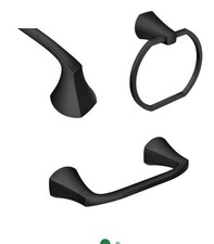 Moen MY8793BL Lindor Bathroom Hardware Set Matte Black - NEW  SEALED 
