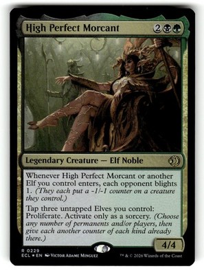 High Perfect Morcant 229 Rare Lorwyn Eclipsed Magic: The Gathering Foil NM