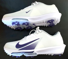 Nike Air Zoom Infinity Tour Next White/Smoke Grey/Vivid Purple Golf Shoes 10.5