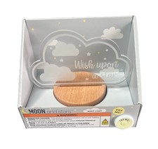 MOON  STARS Wish upon a star Night Light NEW Gift BATTERY OPERATED Baby Kids
