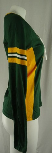 Green Bay Packers NFL Majestic Women's Lace-Up T-Shirt - Picture 10 of 14