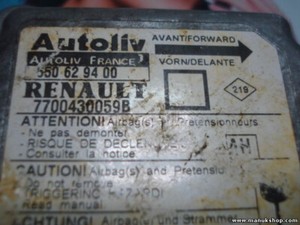 Airbagsensor Airbagsteuergerät Renault Megane l (AH)7700430059B 550629400