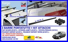 Barre Portatutto Portapacchi Bagagli COMPATIBILE per Fiat Scudo dal 2007 in poi