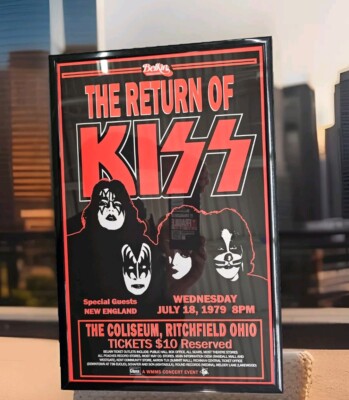 KISS Dynasty Tour 1979 Richfield Coliseum OH Concert Poster 11 X
