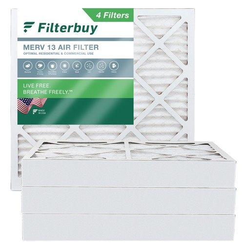 Filterbuy 14x14x4 Pleated Air Filters, Replacement for HVAC AC Furnace (MERV 13) - Picture 12 of 15