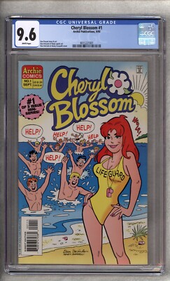 CHERYL BLOSSOM 1 Sexy Swimsuit 1995 DeCarlo Riverdale TV CGC 9.6      