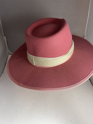 Olive and pique pink boho wool rancher hat | eBay display picture 3