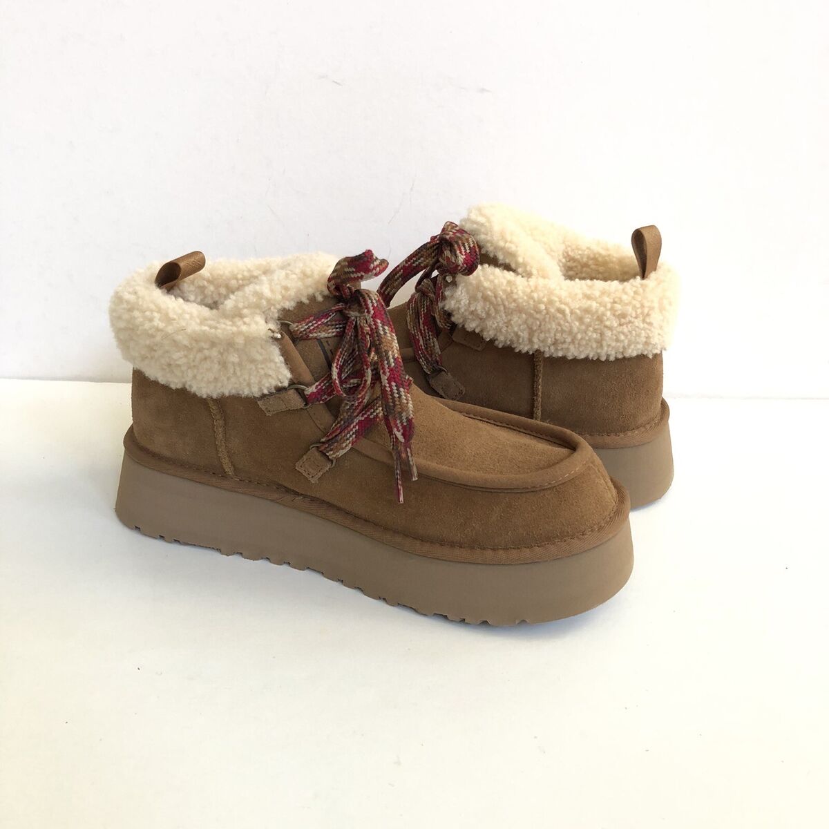 UGG WOMEN FUNKARRA CABIN CUFF CHESTNUT ANKLE PLATFORM SHOES UGG WOMEN FUNKARRA CABIN CUFF CHESTNUT ANKLE PLATFORM SHOES
