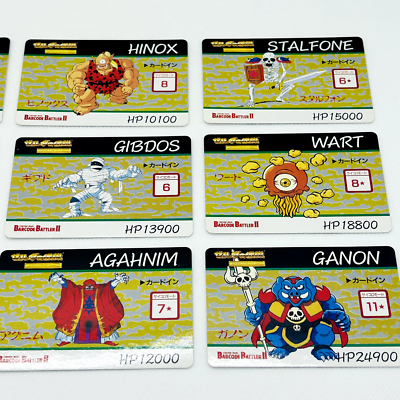 Link Warrior The Legend of Zelda Barcode Battler II Card Set of 30