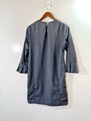 knee length dresses for ladies Rosso35 Short Sleeve Midi Linen Dress in Light Grey  Timeless