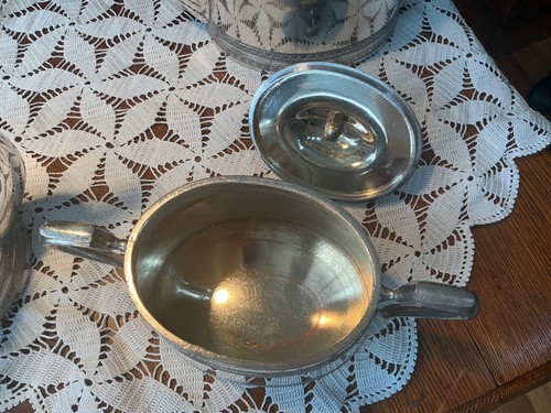 Antique 1903 coffee & tea set tea coffee pots sugar bowl, jug Walker & Hall EPNS - Picture 10 of 20