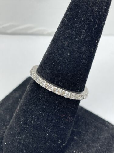 Sterling Silver 925 Signed Shiny Size 8 Women's Jewelry Novelty Ring - Picture 3 of 8
