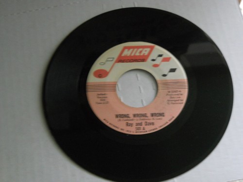 MICA 501 DEEP SOUL R&B RAY AND DAVE WRONG WRONG SIX LONELY DAYS DOBBINS CALDWELL - Picture 4 of 4