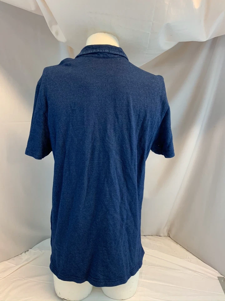 Camisa Polo Michael Bastian Para Hombre XL Azul Algodón Hecha en Perú Como Nueva YGI C0-445 Foto 4 de 4