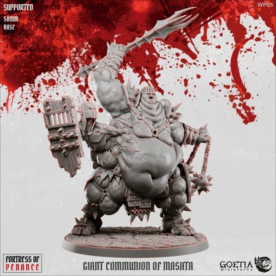 Giant Communion of Mashta | Dark Fantasy Miniature | 3d Printed Mini Figure
