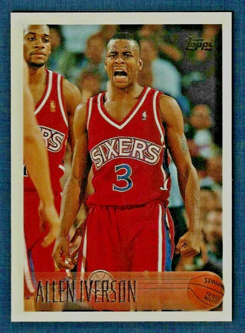 1996-97 Topps #171 Allen Iverson RC MINT FROM PACK | eBay