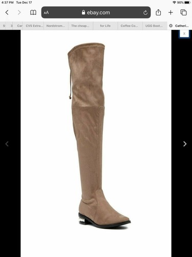 Catherine Malandrino Women's Over The Knee Boots Taupe Size 8.5 - Picture 2 of 3