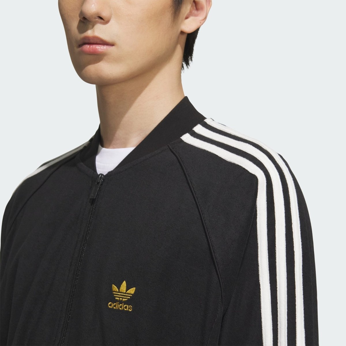 adidas Originals SST Track Top Jacket Black Gold JX8971