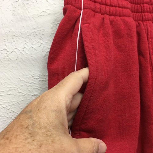 Kids Oklahoma Sooners OU Sweatpants Size Large Red Cotton Blend Pockets - Picture 3 of 6