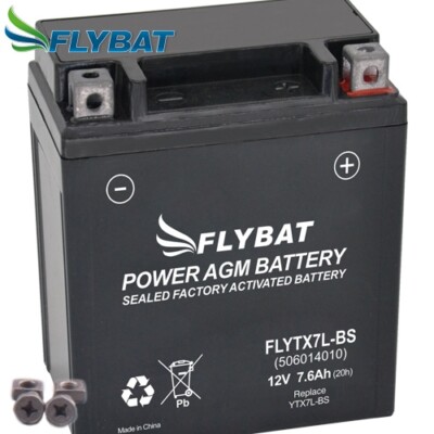 Batterie für Keeway RKF 125 i.e. 22 FlyBat FLYTX7L-BS / YTX7L-BS AGM geschlossen
