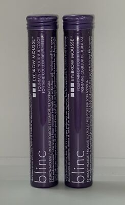 (2) PACK! BRAND NEW! FACTORY SEALED! BLINC EYEBROW MOUSSE (CLEAR) 0.14 OZ / 4g