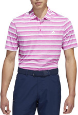 adidas Men's Two Color Striped Golf Polo IA5443 NWT Medium