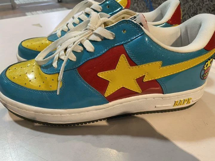 Bapesta yellow sales blue
