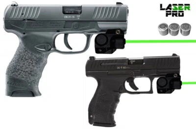 LASERPRO Green Laser Sight for Walther CCP M2 P99 AS P99c PPX PK380 PPS w/ a RAIL (P22*)