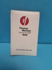 M&Uuml;NZTASCHE THOMAS M&Uuml;NZER EHRUNG DDR 1989