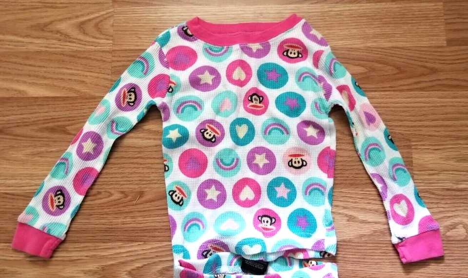 Nuevo sin etiquetas Conjunto de pijama de 2 piezas Paul Frank Monkey para niñas talla 5 algodón poliéster pijamas Foto 2 de 4