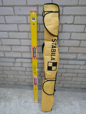 STABILA 196/2 48'' GERIPPTE HANDGRIFF WASSERWAAGE + 18986 5 TASCHEN TRAGETASCHE 