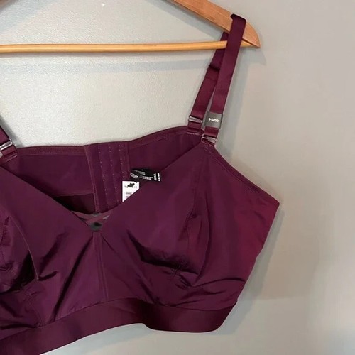 NWT TORRID Unlined Microfiber Full Support Bralette Potent Purple 5-D/DD - Picture 4 of 7