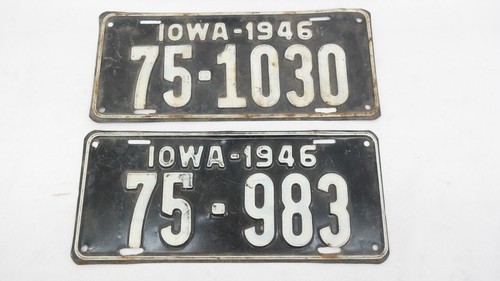 Targa Targa Iowa 1946 Vintage IOWA SCEGLI UNA TARGA / o TF - Foto 4 di 8