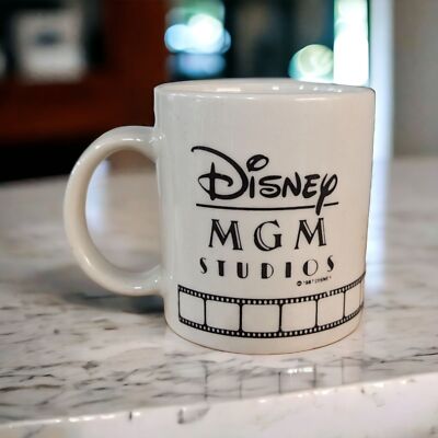 Vintage Disney MGM Studios Mug - 1987 Pre-Opening, Mickey Silhouette, 10 oz.