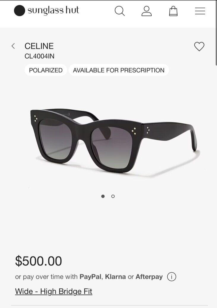 Celine Paris Polarized sunglasses CL4004IN Gloss Black Italy  display picture 2