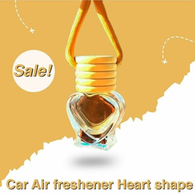 100 Stück Leere Diffusor Auto Parfüm Lufterfrischer Hängende Ornament Herz Flaschen