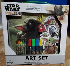 Star Wars The Mandalorian Art Set Notebook/Stickers/Markers/Crayons/Stampers