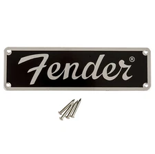 Fender Amplification Small Tweed Era Metal Logo Nameplate Genuine