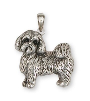 Shih Tzu Pendant Handmade Silver Shih Tzu Jewelry SZ8-P