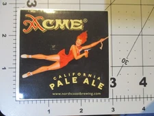 NORTH COAST BREWING California Acme Pale Ale STICKER craft beer brewery Z