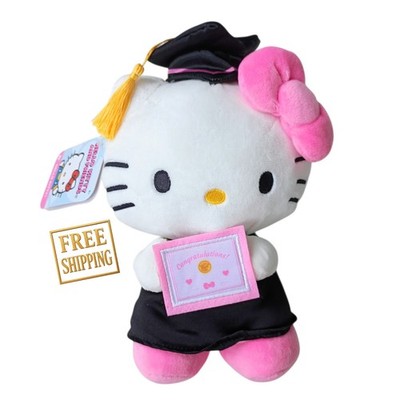 Jazwares Hello Kitty  and Friends 8'' Graduation Hello Kitty Plush   Officially