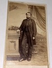 Rare Antique ID'd American Carpenter Andrew J. Cook Westfield, MA CDV Photo 1862 — photo 1