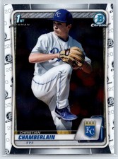 2020 Bowman Draft Chrome Christian Chamberlain BD-84 Kansas City Royals