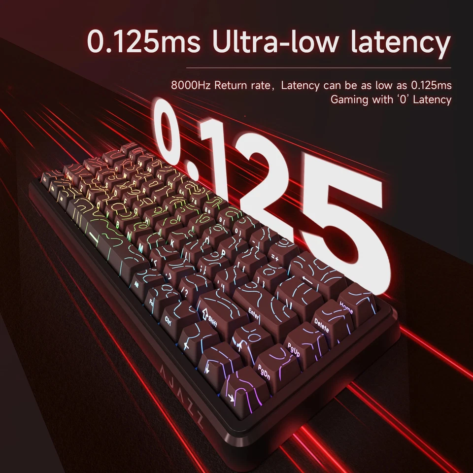 New AK680 MAX Mechanical Keyboard Switch 60% 8k/1K RGB Gaming Magnetic Keyboard - Image 2 of 4