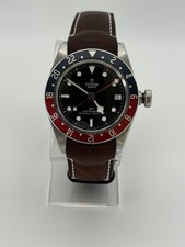 Tudor Black Bay GMT Pepsi M79830RB Full Set Box & Papers + Liger Leather Strap