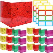24 Pcs Desk Dividers for Students Privacy Folders Standard School Cardboard B...