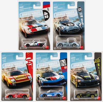 2026 Matchbox Super Cars Complete 5-Car Set | Ford | Chevy | Lamborghini | FSC