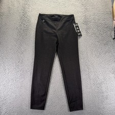 Zac Rachel Pant Womens M Black Polyester Ankle Skinny Pull-On Preppy Stretch